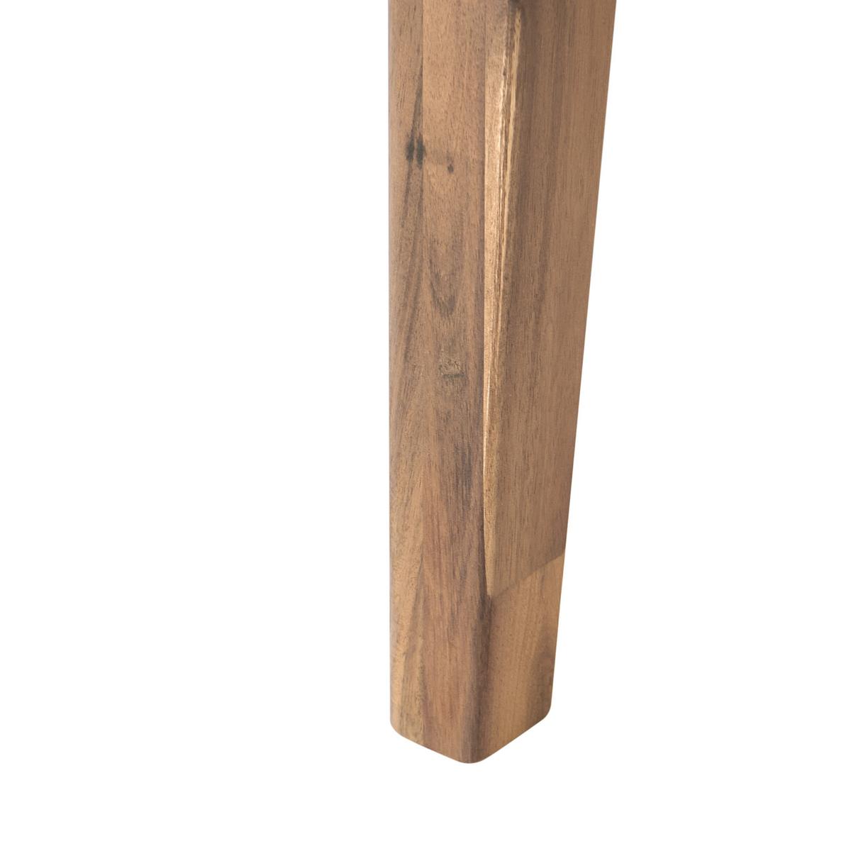 BISTROTISCH 70/70 cm zertifiziertes Akazienholz Hellbraun Chioggia - Hellbraun, Holz (70/70/75cm) - Beliani