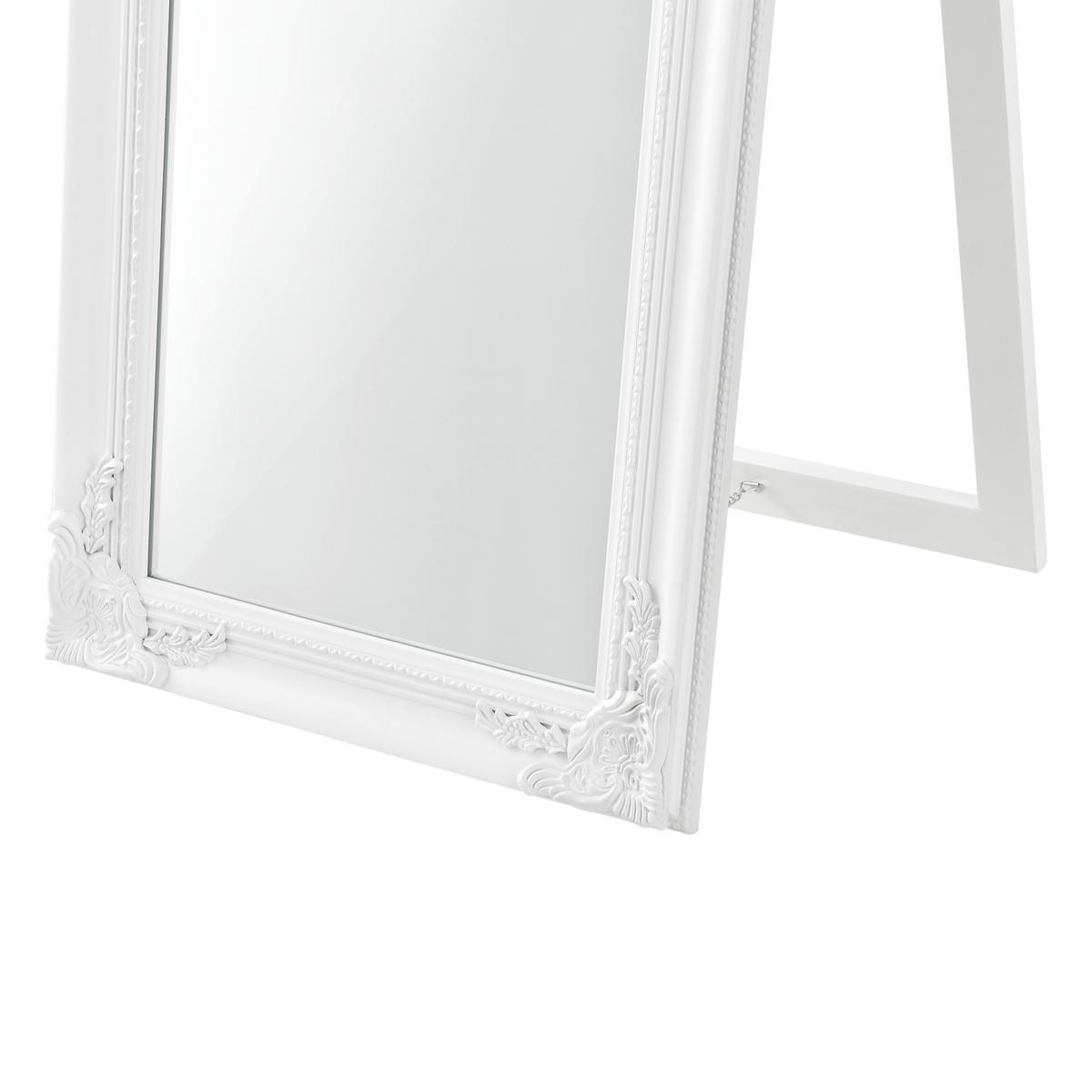 STANDSPIEGEL Arezzo - Weiß, Glas/Holz (28.5/160/140cm) - [en.casa]