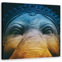 WANDBILD religiös blau - Blau, Textil (30/30cm) - Feeby