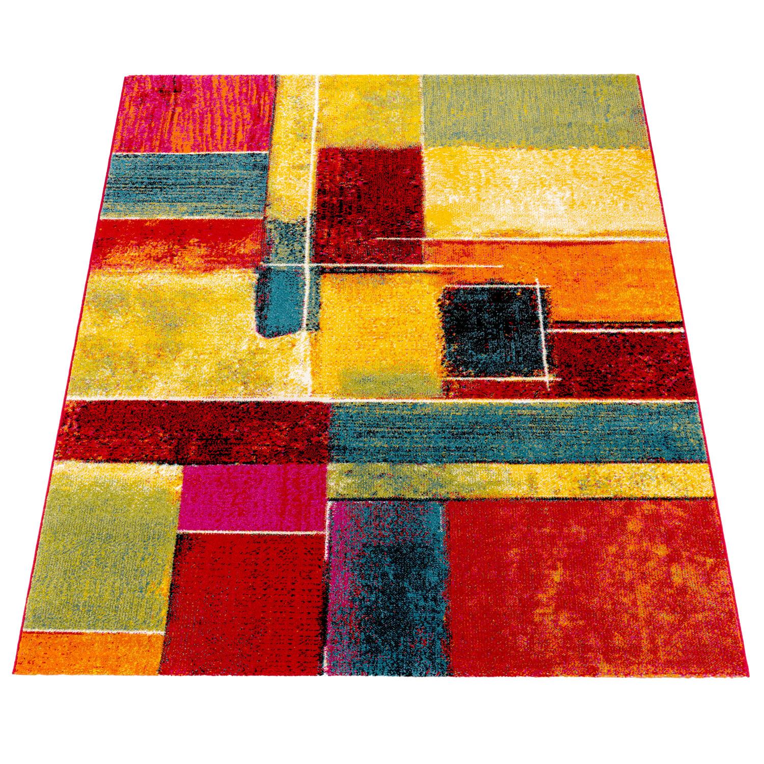 KURZFLORTEPPICH, abstrakt, aus Polypropylen, Florhöhe 12 mm, Mehrfarbig, 200 x 290 cm - Multicolor, Textil (290/200cm) - KADIMA DESIGN