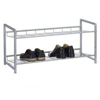 SCHUHREGAL SYSTEM - Silberfarben, Metall (81/38/30cm) - CARO-Möbel