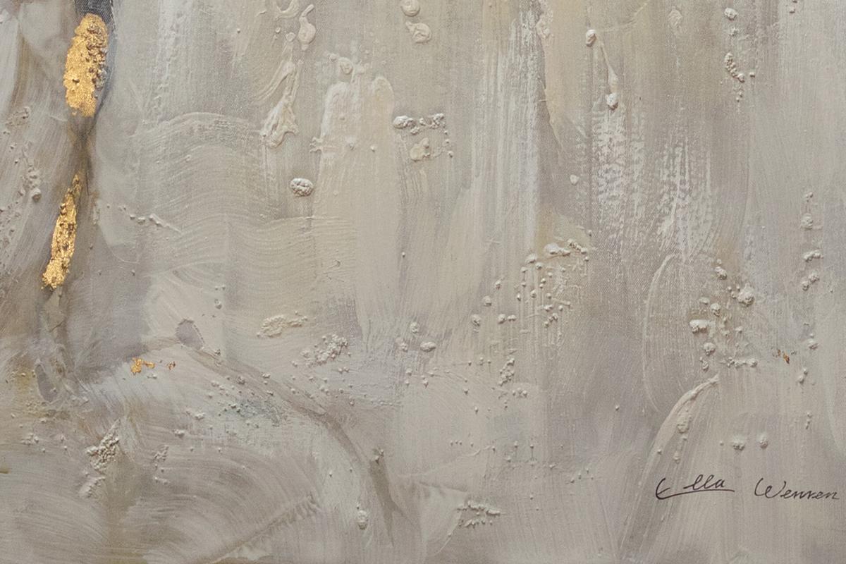 ACRYLBILD HANDGEMALT 62,5/122,5 cm - Schwarz, Holz/Textil (62.5/122.5cm) - KUNSTLOFT