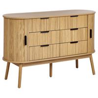 KOMMODE mit 6 Schubladen Braun Selah - Braun, Holzwerkstoff (120/75/40cm) - Beliani