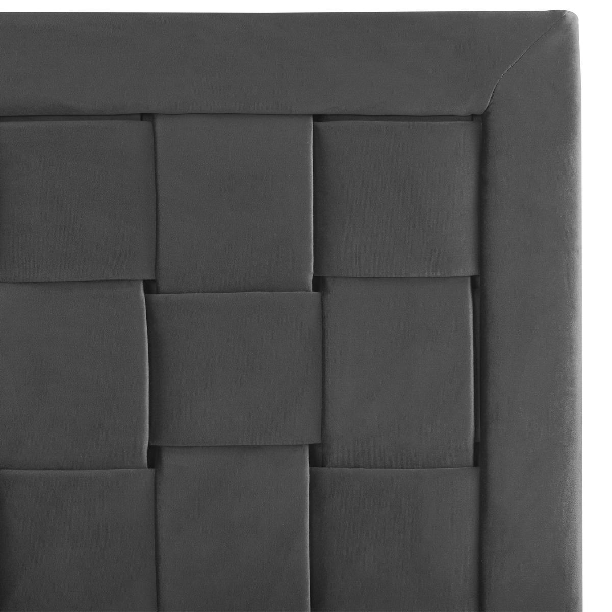 DOPPELBETT 160/200cm Schwarz Limoux - Schwarz, Textil (160/200cm) - Beliani