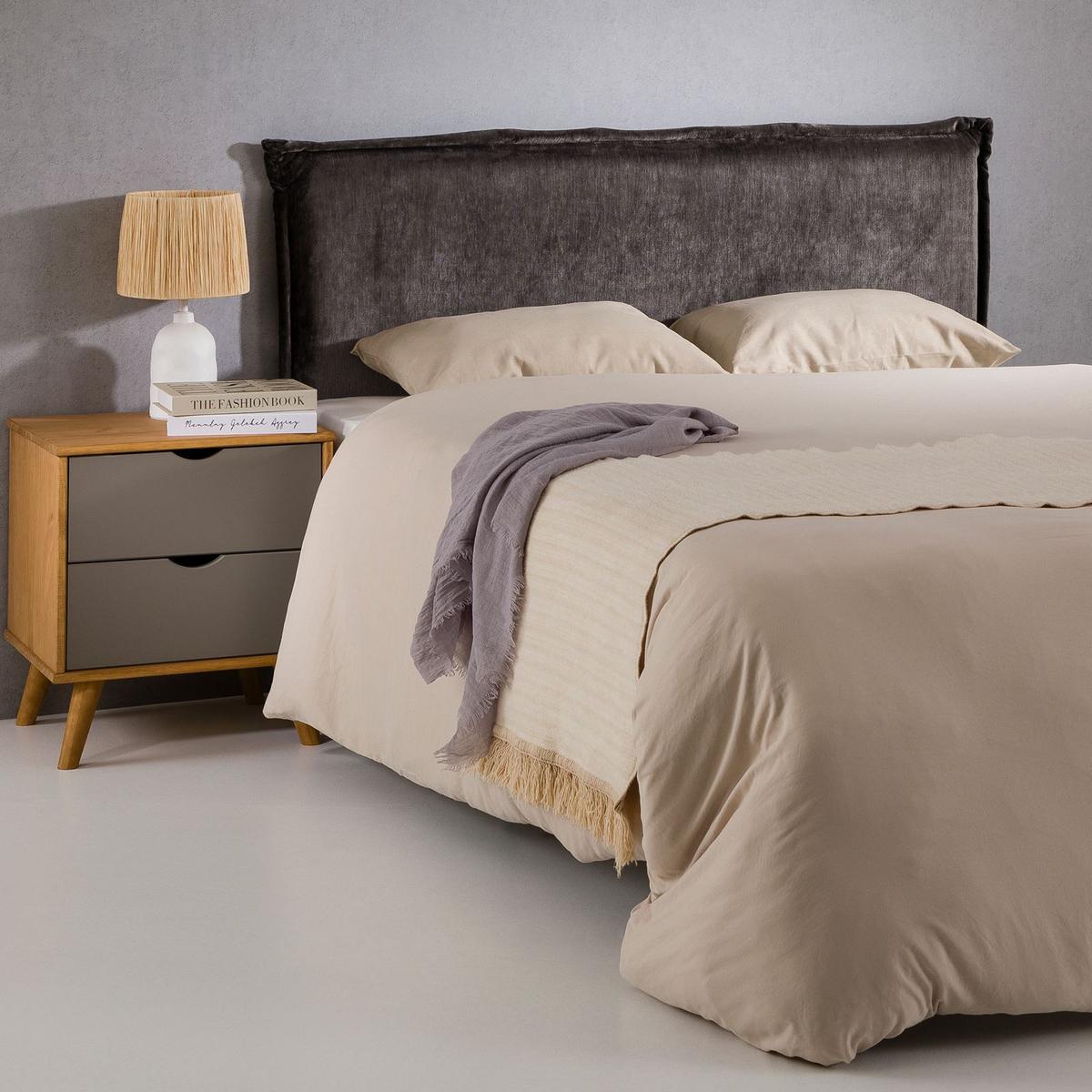 KOPFTEIL OVIO 160x190 cm grau - Grau, Textil (162/94/7cm) - IDIMEX