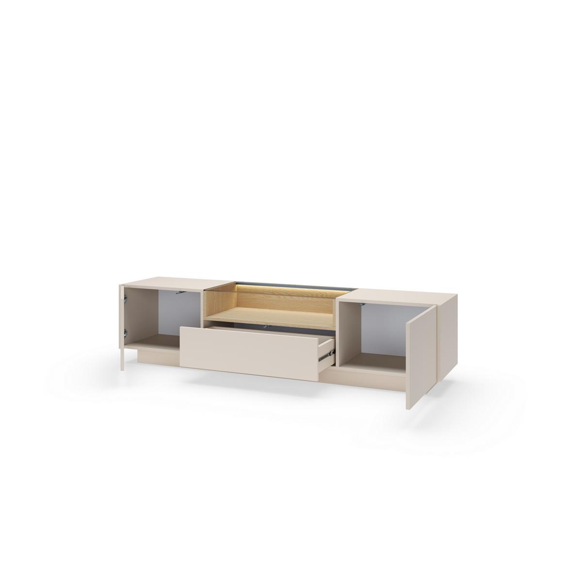 LOWBOARD PORTA 176,4/43,4/39,5 cm, Beige - Beige, Holzwerkstoff (176.4/43.4/39.5cm) - MASSENO