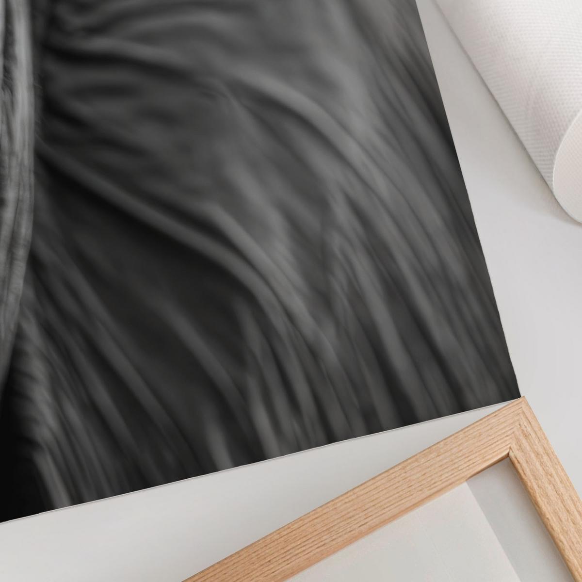 POSTER - 42x59 cm - Visual Echo - Elefantenblick - Schwarz, Textil (42/59/0.1cm) - TULUP