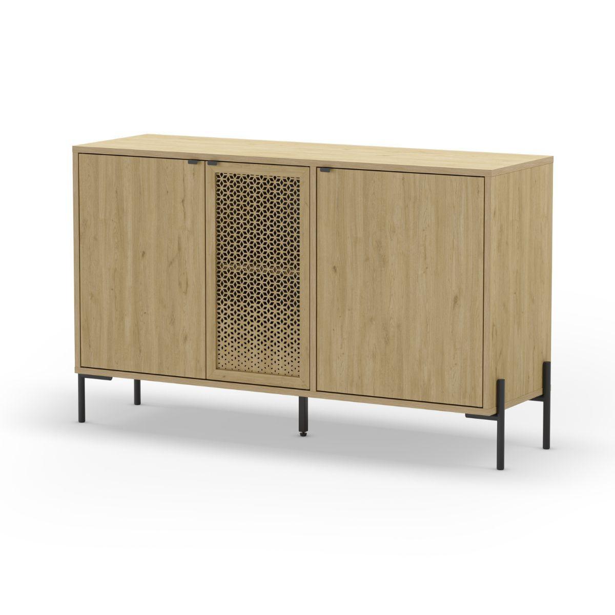 KOMMODE Inca Braun 125.6/40/80.5 cm - Braun, Holz (40/80.5/125.6cm) - Calicosy