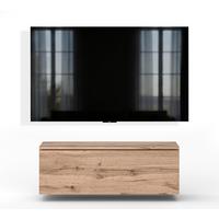 LOWBOARD Barvo 100 Eiche Wotan 100/34/32 cm – hängendes TV-Board - Braun, Holzwerkstoff (100/34/32cm) - AX Living