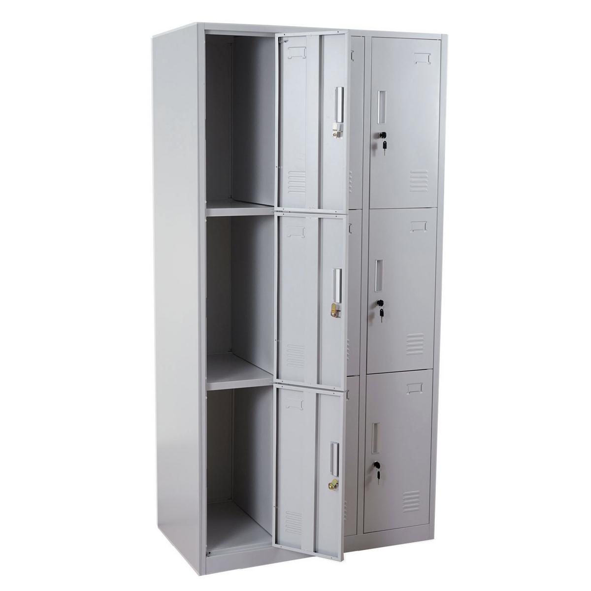SCHLIESSFACH Grau - Grau, Metall (90/180/50cm) - MCW