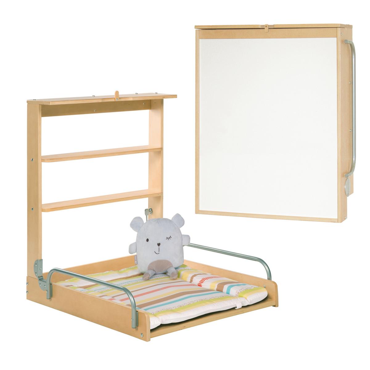 WANDWICKELREGAL Dschungelbaby - Naturfarben, Holzwerkstoff (66/78/76.5cm) - Roba