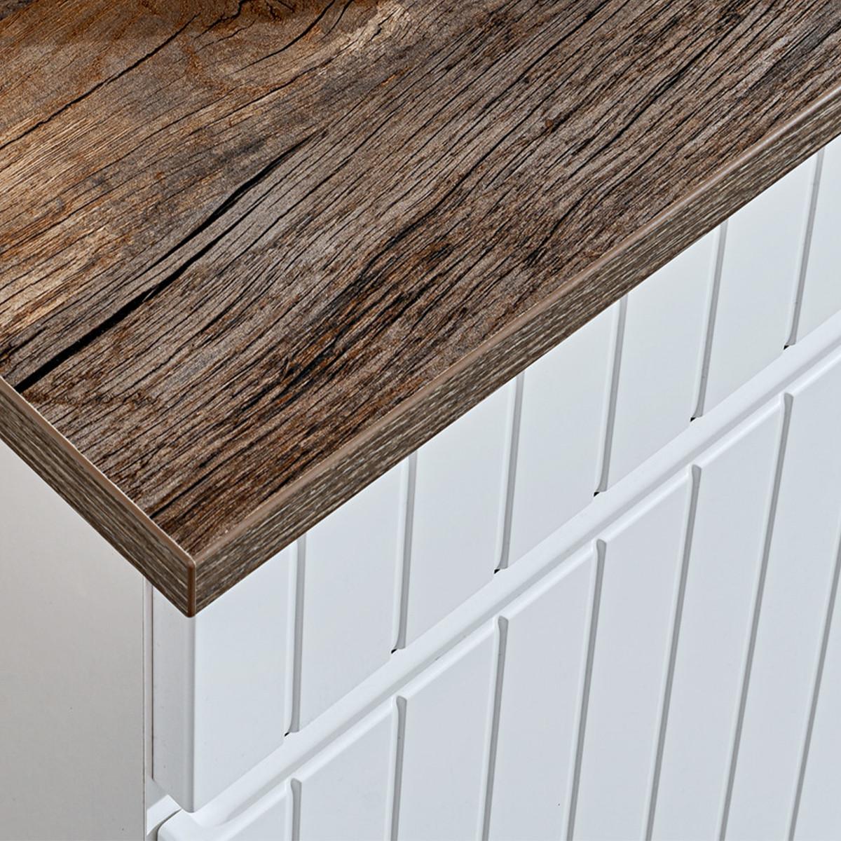 WASCHTISCH 80cm Zelie Weiß - Weiß, Holzwerkstoff (80/48/46cm) - Petits-meubles