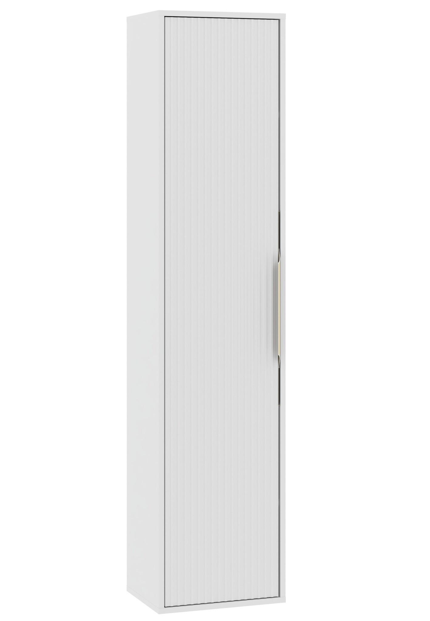 BADEZIMMERSCHRANK Rimini mit 1 Tür Weiß Matt - 38 x 33 x 170 cm - Weiß, Holz (33/170/38cm) - Badplaats