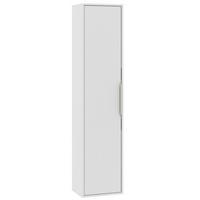 BADEZIMMERSCHRANK Rimini mit 1 Tür Weiß Matt - 38 x 33 x 170 cm - Weiß, Holz (33/170/38cm) - Badplaats