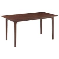 ESSTISCH Dunkle Esche 160/90 cm Delmas - Dunkelbraun, Holzwerkstoff (160/90/77cm) - Beliani