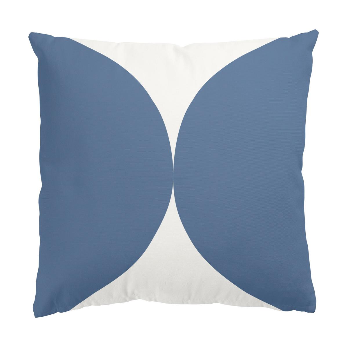 DEKOKISSEN 2er-Set Modernes Muster Duo III 50/50 cm - Blau, Textil (50/50cm) - Bilderwelten