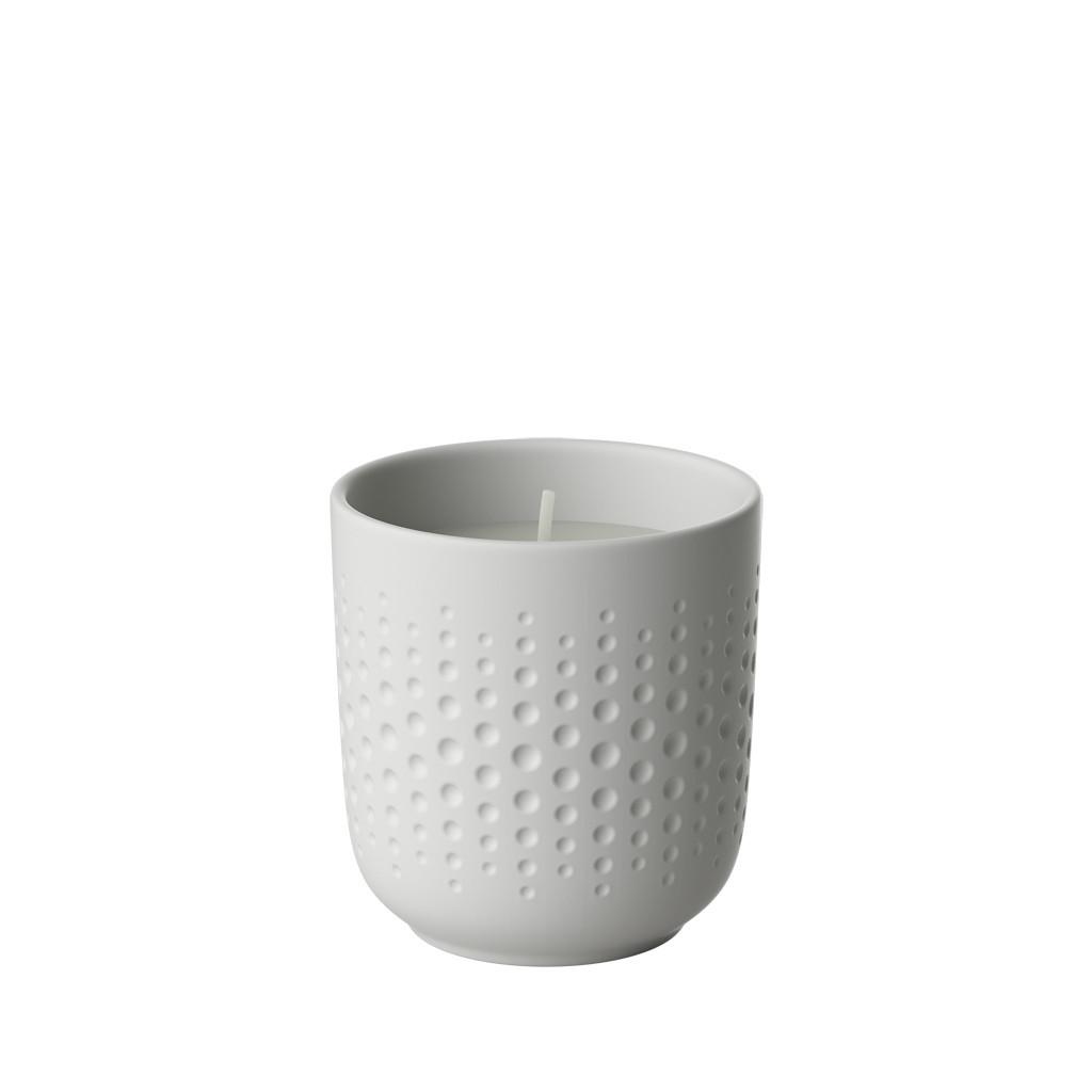 DUFTKERZE PERLE SPARKLE Manufacture Collier Blanc weiß ø 8,5 x 9 cm - Weiß, Naturmaterialien/Keramik (9cm) - Villeroy & Boch