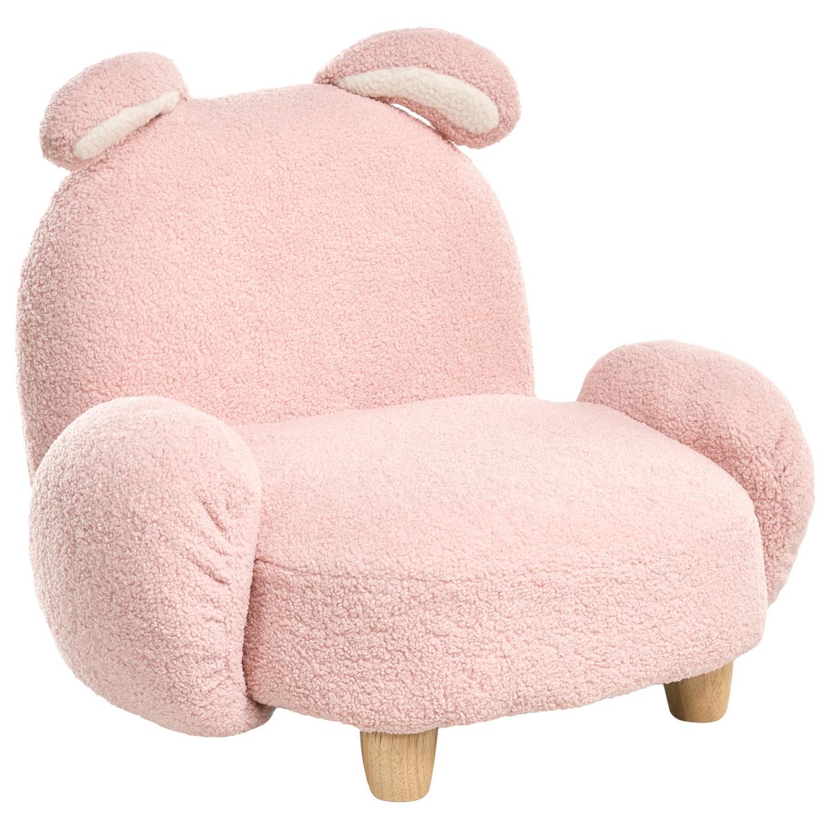 KINDERSESSEL Pastellrosa Kanna - Pink, Textil (65/45/51cm) - Beliani