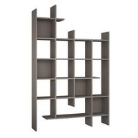 REGAL 18 fächern - manco 122/25,5/188 cm - Taupe, Holzwerkstoff (25.5/188/122cm) - Calicosy