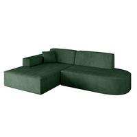 ECKSOFA Ottomane Links IREA-L1-v4 - 232x165x77 cm Grün - Currygelb, Holzwerkstoff/Textil (232/165cm) - ALTDECOR