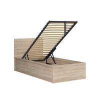 BOXBETT 90/200 Edwin Helles Holz - Braun, Holzwerkstoff (90/200cm) - Petits-meubles