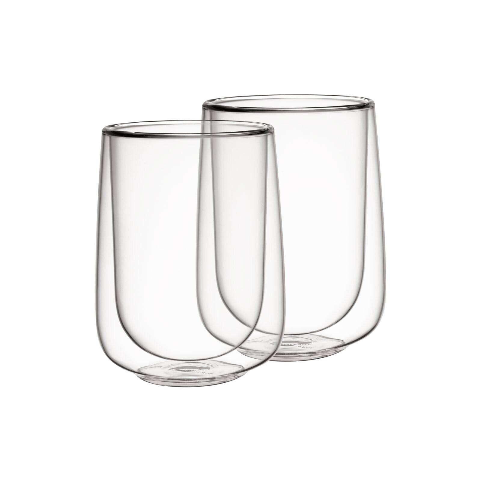 LATTE-MACCHIATO-BECHER Artesano Hot & Cold transparent 360 ml 2er Set - Transparent, Glas (0.36L) - Villeroy & Boch