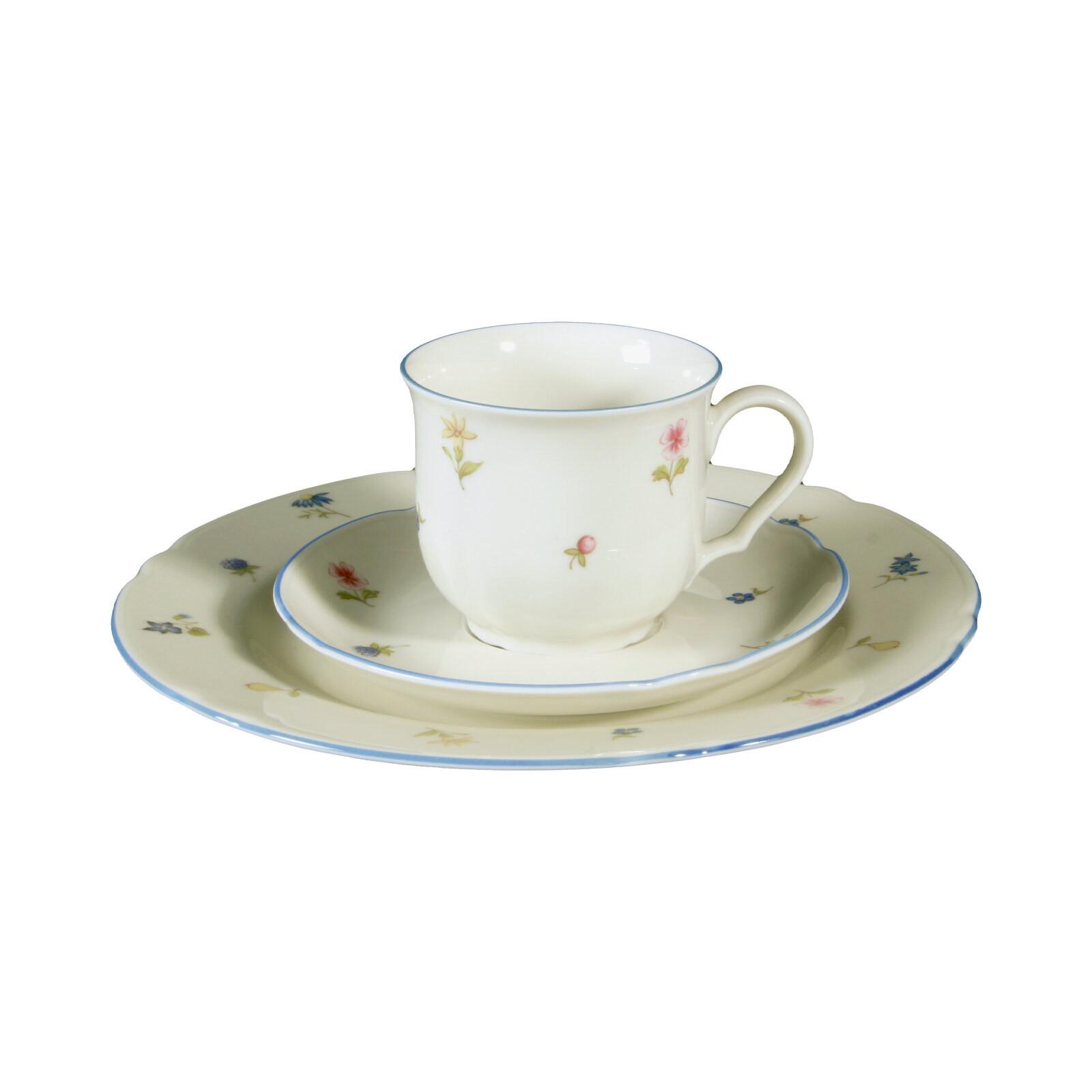 KAFFEEGEDECK Marieluise Streublumen bunt 3-tlg. - Multicolor, Keramik (2/2/2cm) - Seltmann Weiden