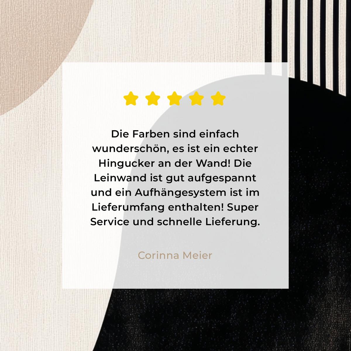 LEINWANDBILD Abstrakt - Japandi - Beige - Modern Room Decor 30x40 cm - Schwarz, Textil (30/40cm) - MuchoWow
