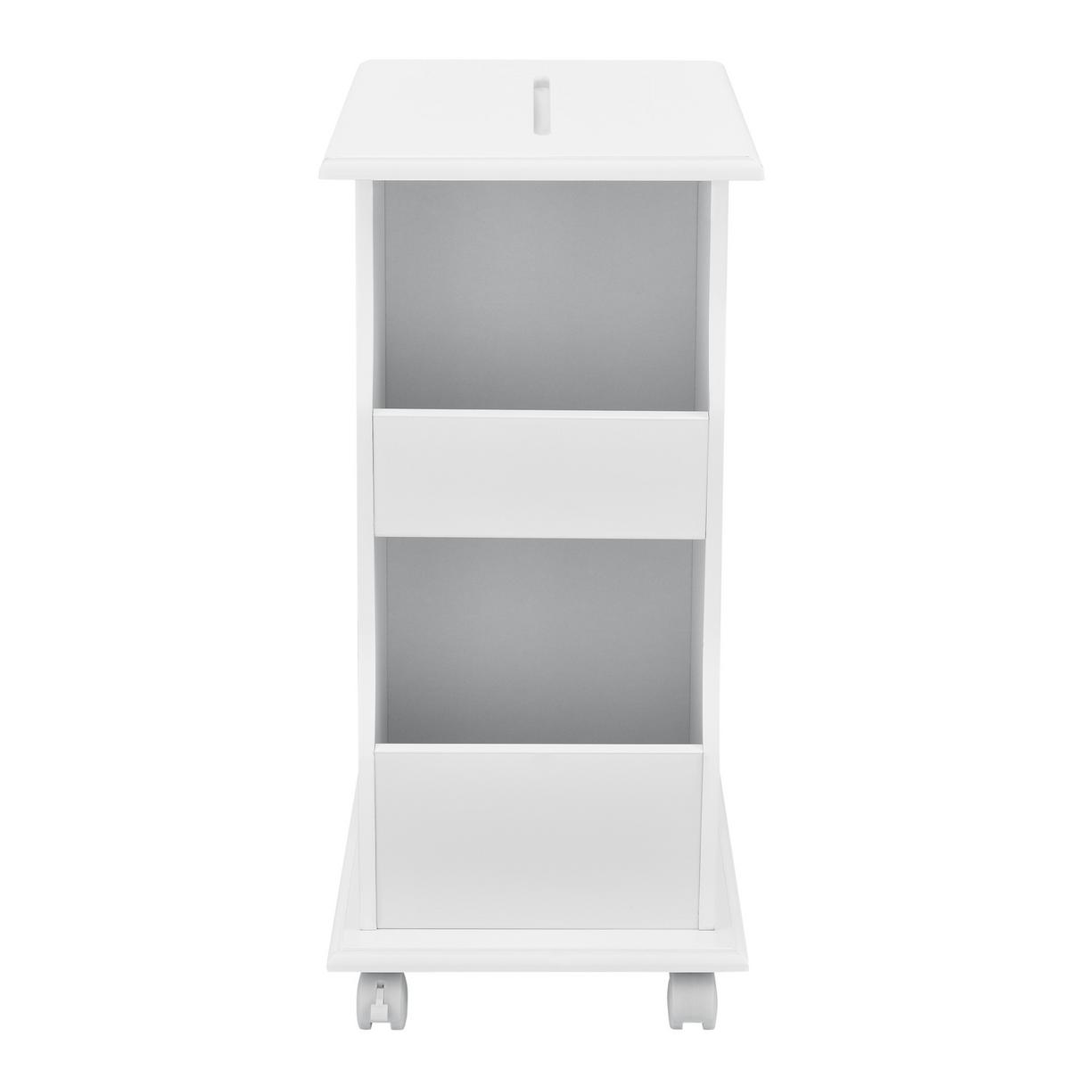 BEISTELLTISCH Kungälv - Weiß, Holzwerkstoff (30/53/63cm) - [en.casa]