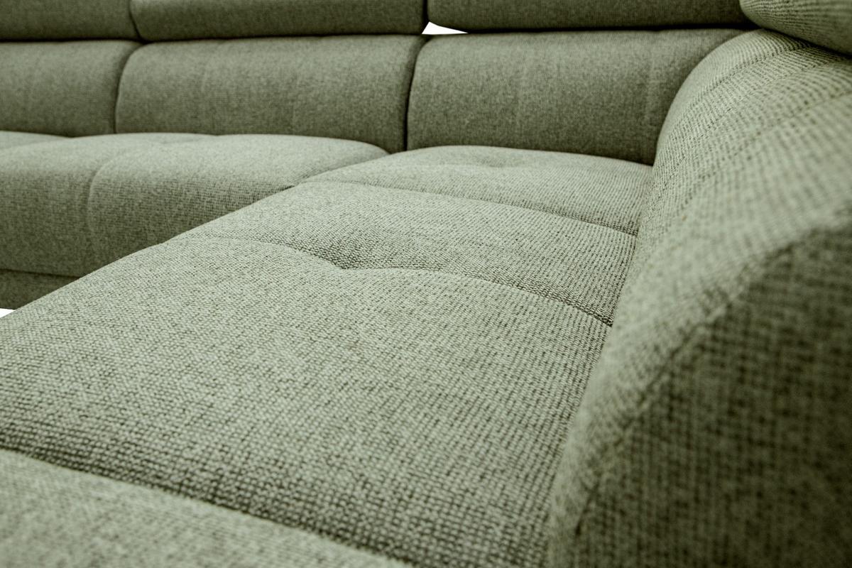 ECKSOFA FIERO 5-Sitzer mit 1 Relaxfunktion, olivgrün - Olivgrün, Holzwerkstoff/Textil (290/228cm) - Wozimo