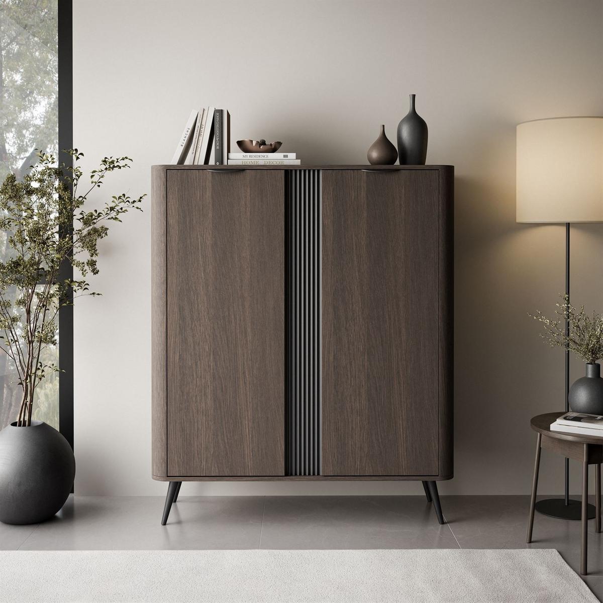 HIGHBOARD TWILIGHT 2D - Eichefarben, Holzwerkstoff (113/134/38cm) - Lookway