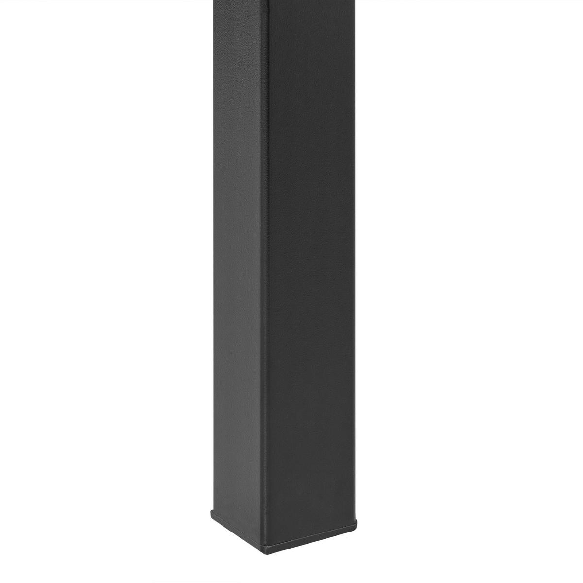 GARTENTISCH 154/84 cm Schwarz Bartica - Schwarz, Kunststoff (154/84/76cm) - Beliani