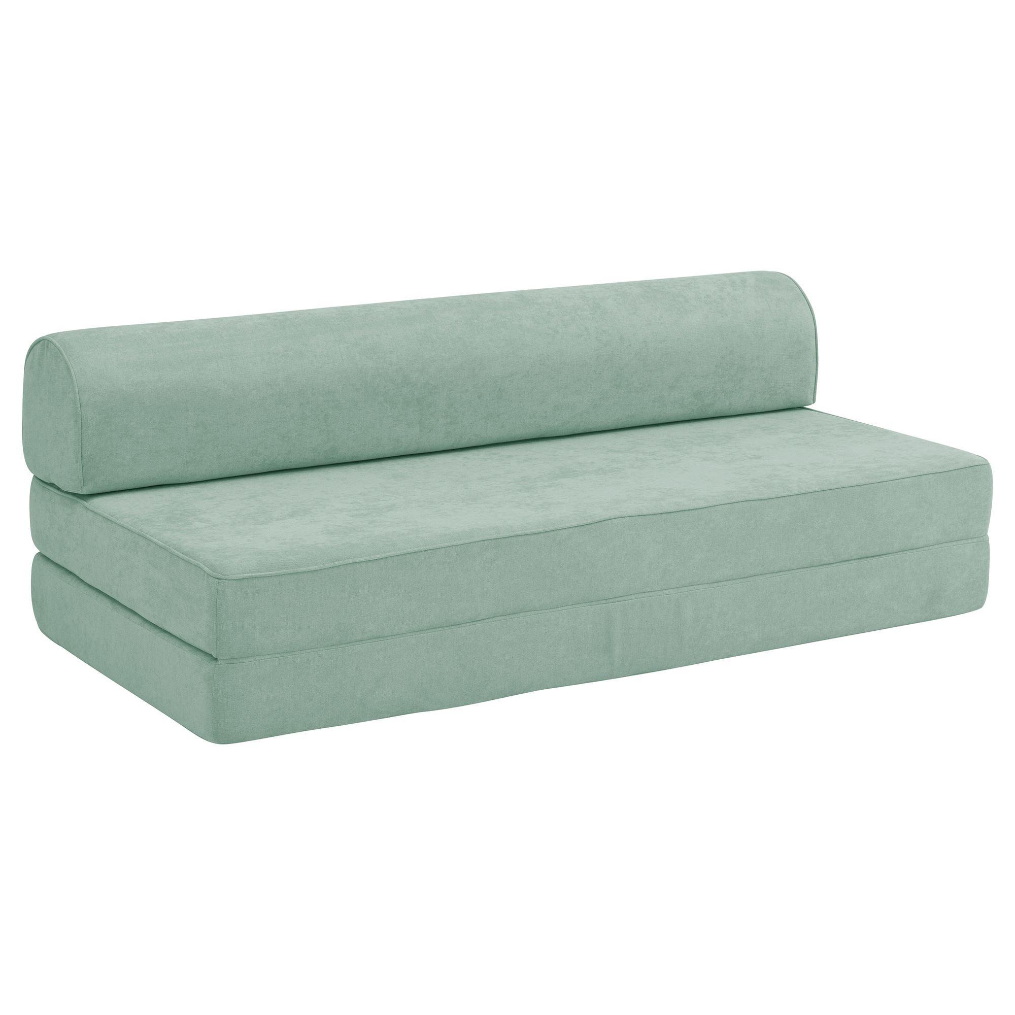 FALTSOFA Katusha Flachgewebe hellgrün - Hellgrün, Kunststoff (80/57/160cm) - 58aufmkessel