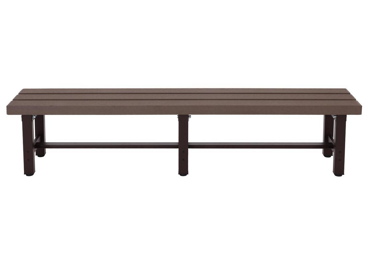 ALU GARTENBANK Braun - Braun, Metall (180/40/34cm) - MCW