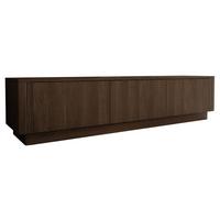 TV-SCHRANK Netari 3D - Dunkelbraun, Holzwerkstoff (180/41/40cm) - MIRJAN24