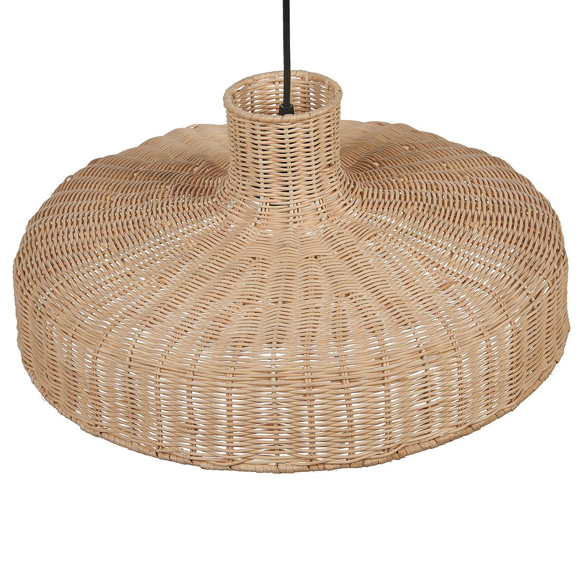 HÄNGELEUCHTE Tamarin 45/45/108 cm - Beige, Naturmaterialien (45/45/108cm) - Beliani