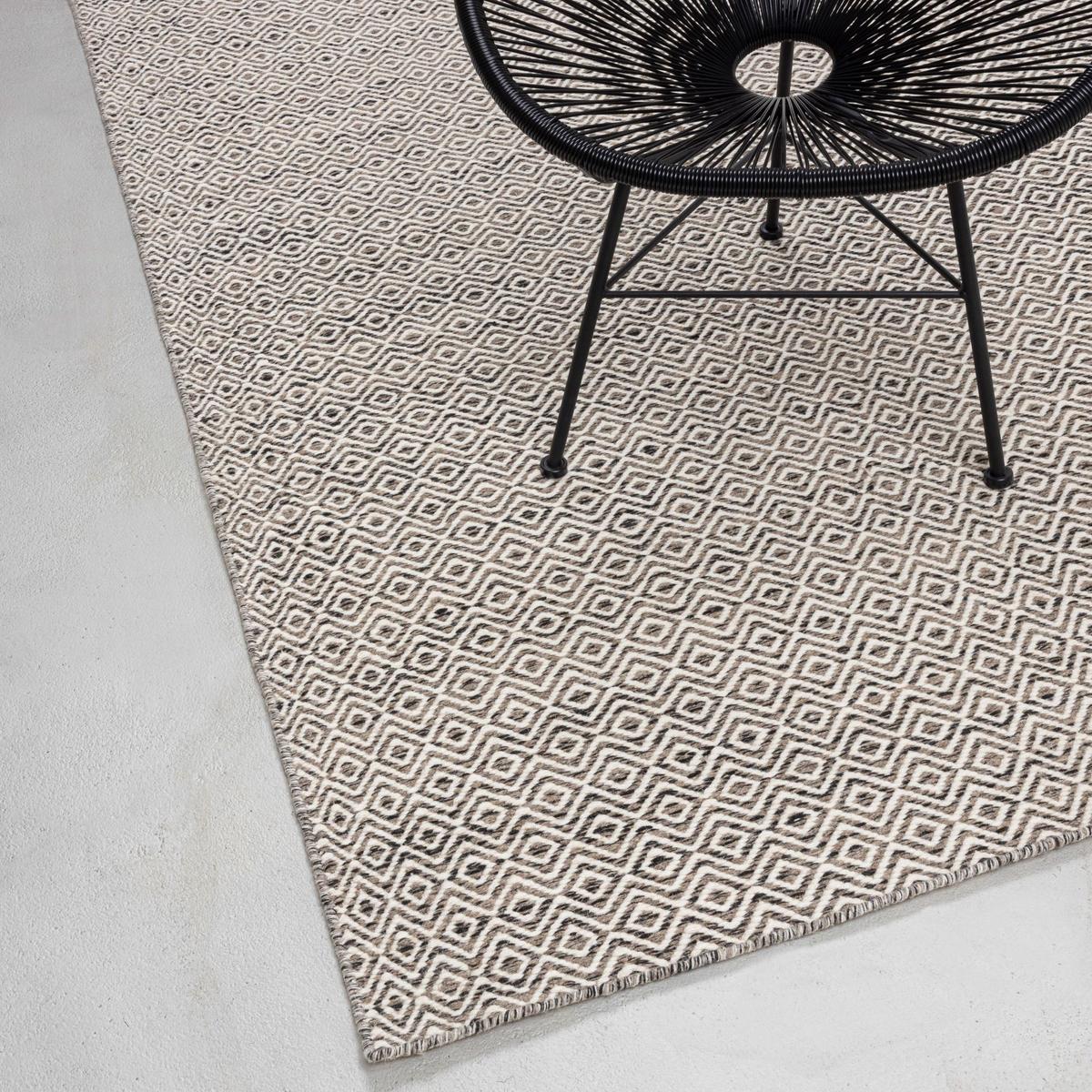 HANDWEBTEPPICH 2-Seitiger Skandi, modern 80x150 cm - Grau, Textil (80/150cm) - Rug and Roll