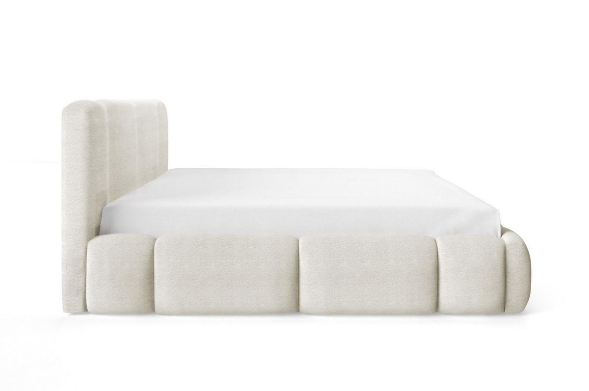 POLSTERBETT Springs Komplettset - Creme, Holzwerkstoff/Textil (180/200cm) - Fun Möbel