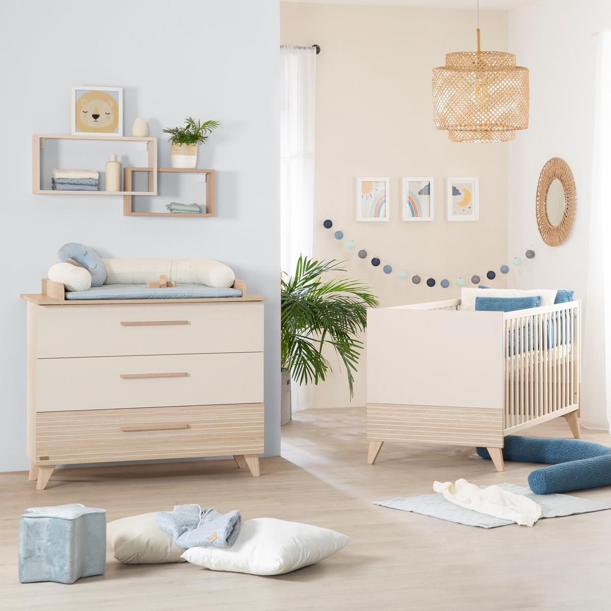BABYBETT Sidney 70x140 cm - Kaschmir, Holzwerkstoff (70/140cm) - Roba