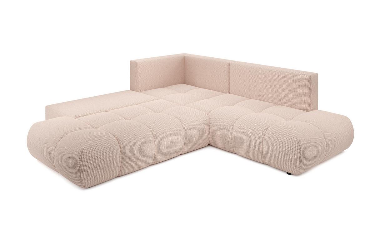 ECKSOFA DUCA II R-S Orange Jersey mit Schlaffunktion - Orange, Holz (266.5/266.5cm) - MASSENO