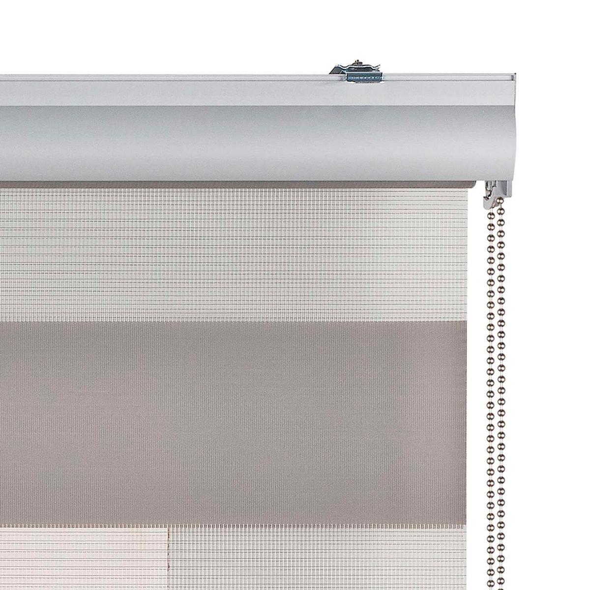DOPPELROLLO Steingrau 60x250 cm - Graubraun, Kunststoff (60/250cm) - STORESDECO