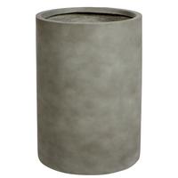 BLUMENTOPF Grau Eucommia - Grau, Naturmaterialien (51cm) - Beliani