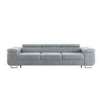 SCHLAFSOFA Lyam 3 Sitzplätze Hellgrau - Grau, Holzwerkstoff (275/69/100cm) - Petits-meubles