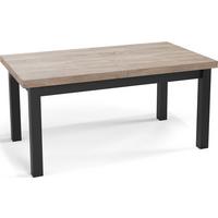 ESSTISCH Gemini rechteckig ausziehbar, Sonoma Eiche 200-300/100/78 cm - Schwarz/Sonoma Eiche, Holz/Holzwerkstoff (100/300/78cm) - WFL GROUP
