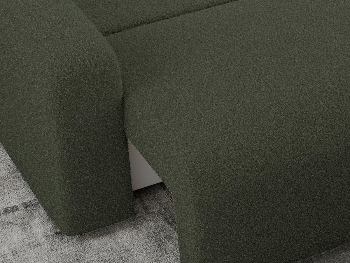 ECKSOFA ARGOS Grün Boucle - Schwarz/Grün, Kunststoff/Textil (245/150cm) - MKS