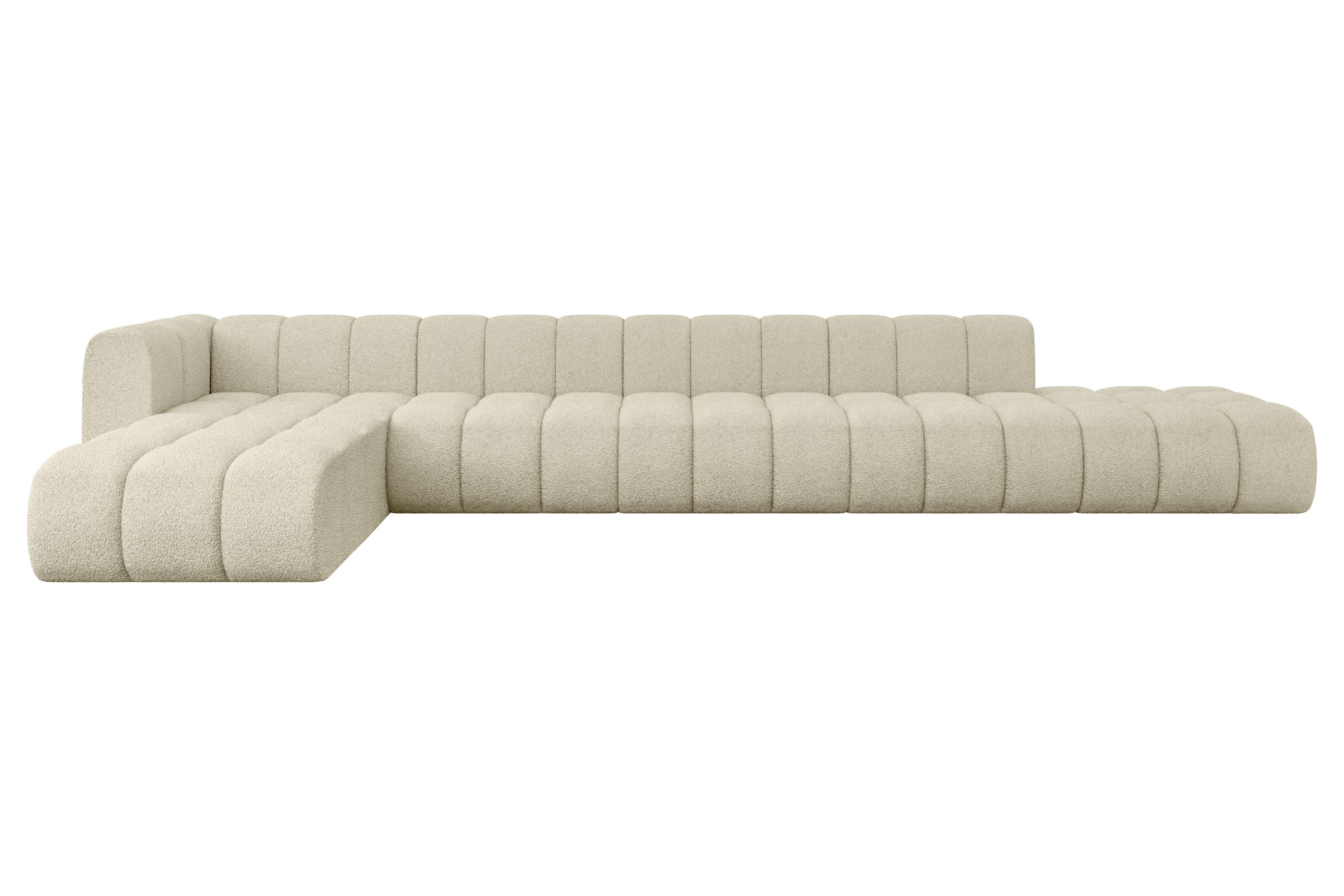 ECKSOFA modulares Sofa Zuvon-L3 - 478x177x70 cm Beige - Beige, Holzwerkstoff/Textil (478/177cm) - ALTDECOR