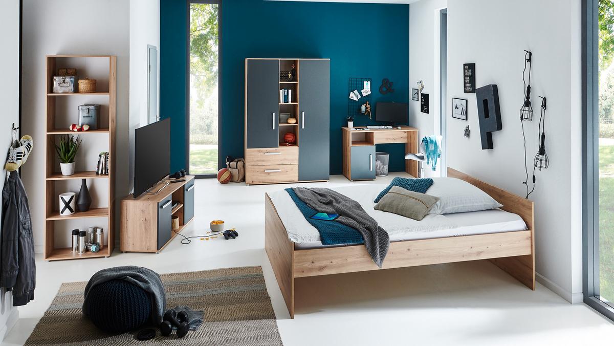 JUGENDBETT Alessio 120 x 200 cm - Eiche Artisan, Holzwerkstoff (120/200cm) - arthur berndt