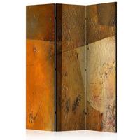 PARAVENT Beidseitig Bedruckter 3-tlg 135x172 cm Moderne Kunst - Braun, Holz/Textil (135/172/3cm) - Muralo