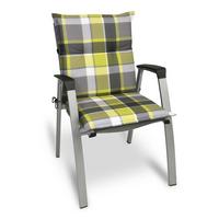 NIEDERLEHNERAUFLAGE Sunny BK 100/50/6cm Grün-Kariert - Grün, Textil (50/6/100cm) - Beautissu 