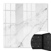 SCHLÜSSELBOX Schwarz 30x30 cm- Türöffnung nach rechts - Graue Eleganz - Grau, Metall (30/30/5cm) - TULUP